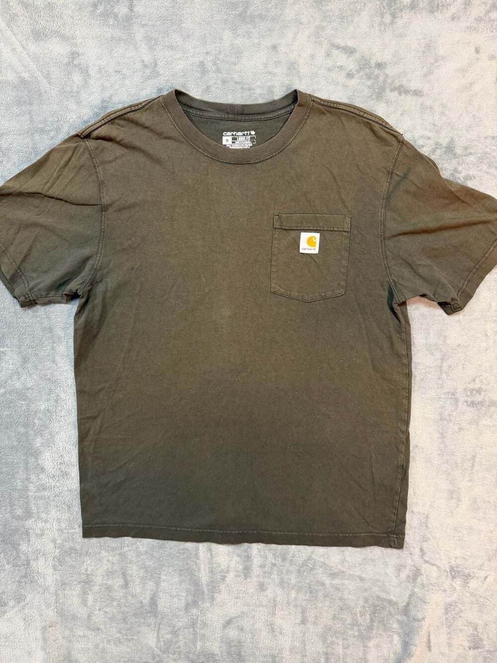 Carhartt Loose Fit Pocket T-Shirt Size M Green Cotton